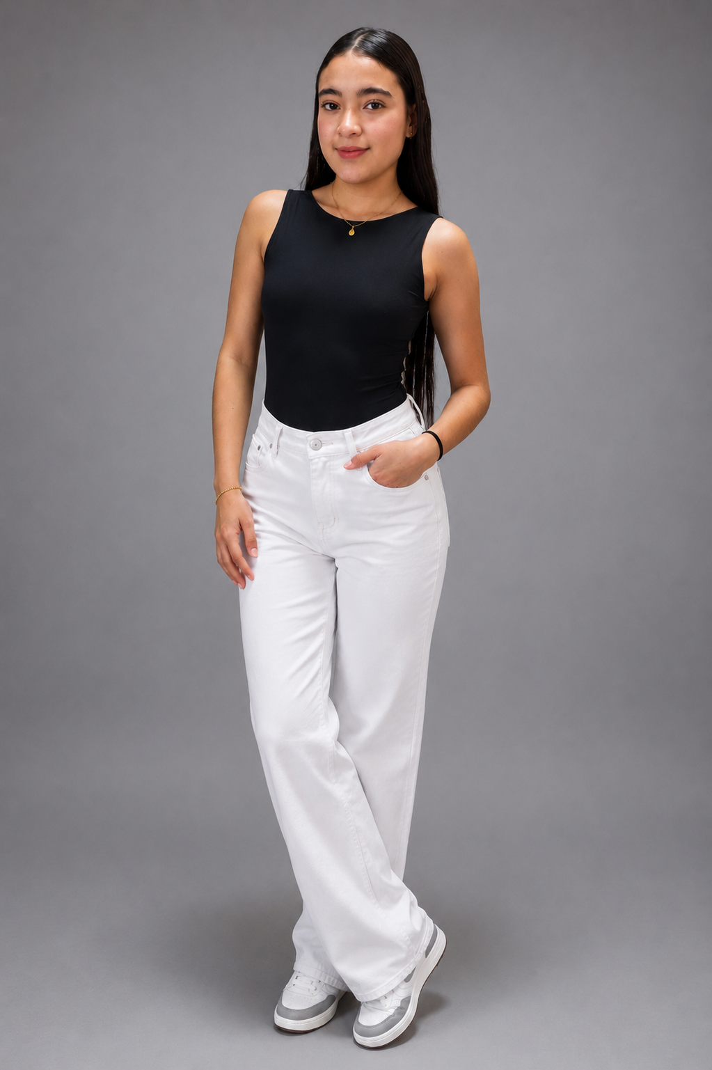 Body Básico Premium Sin Mangas – Negro