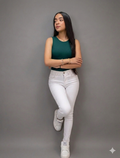 Body Básico Premium Sin Mangas – Verde Oscuro