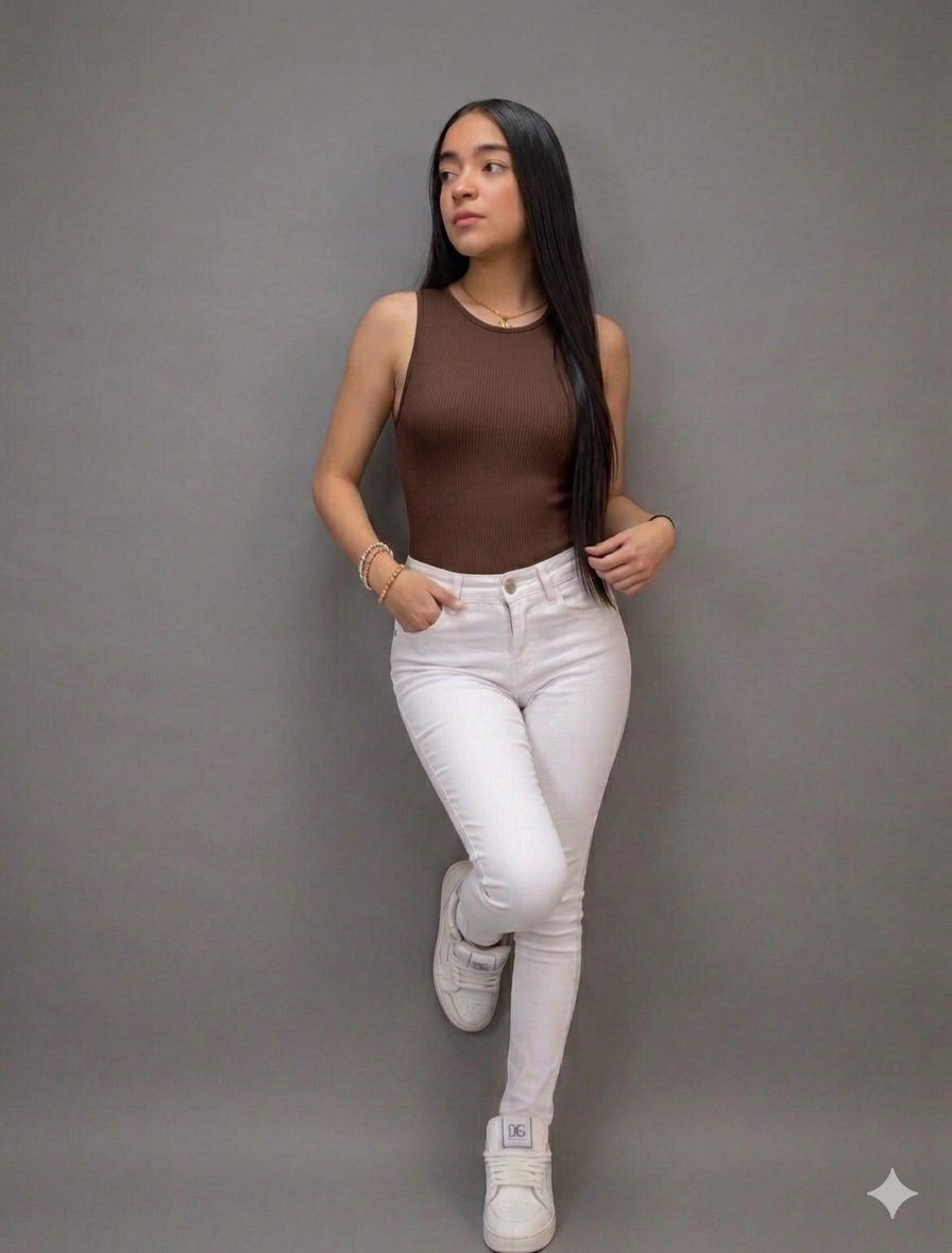 Body Básico Premium Sin Mangas – Beige