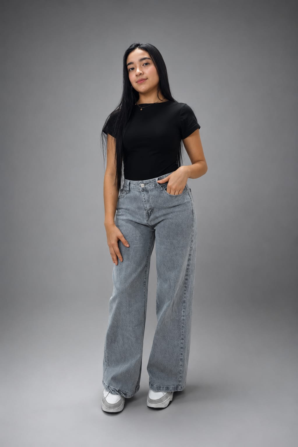 Body Básico Premium Manga Corta – Negro
