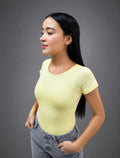 Body Básico Premium Manga Corta – Amarillo