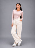 Body Básico Premium Manga Larga – Rosa Palo