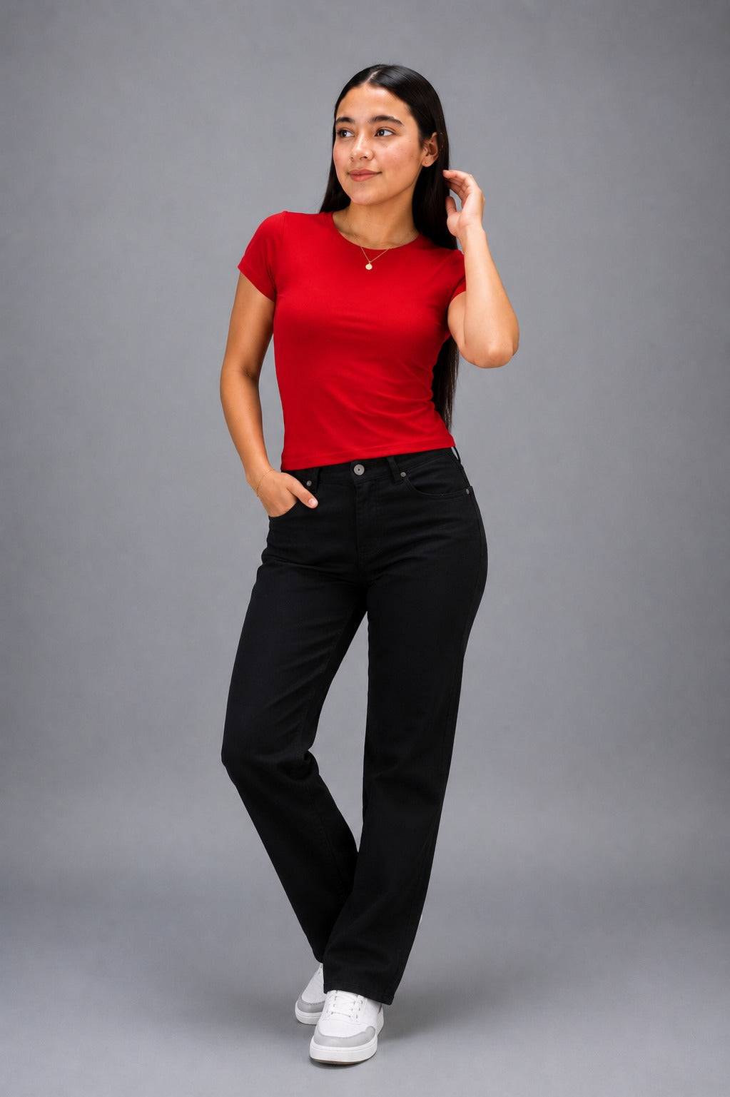 Camiseta Básica Premium Manga Corta – Rojo