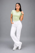 Camiseta Básica Premium Manga Corta – Verde Manzana