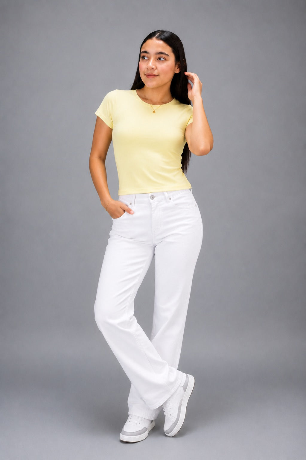 Camiseta Básica Premium Manga Corta – Amarillo Mantequilla